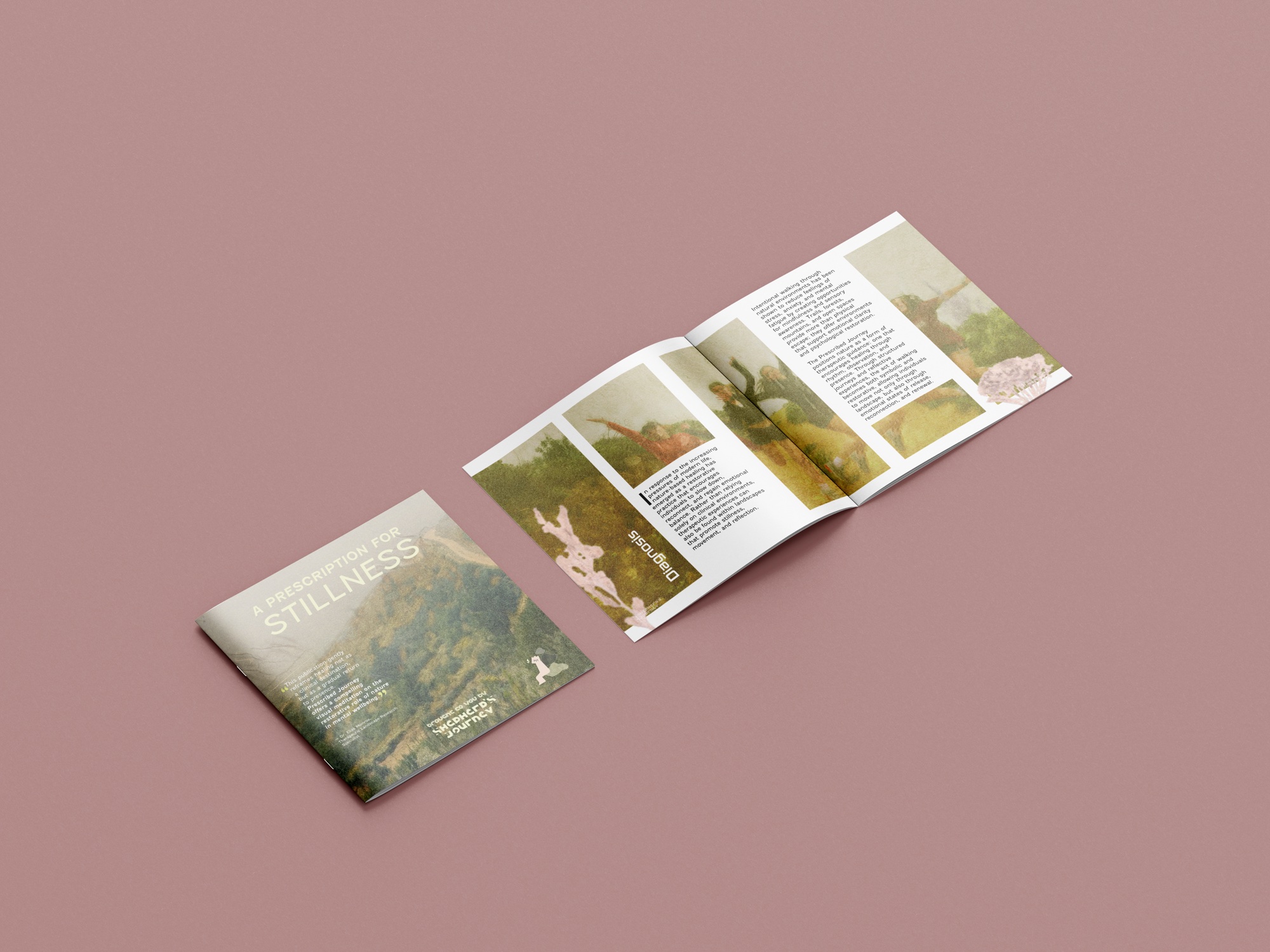 A Prescription for Stillness booklet spreads